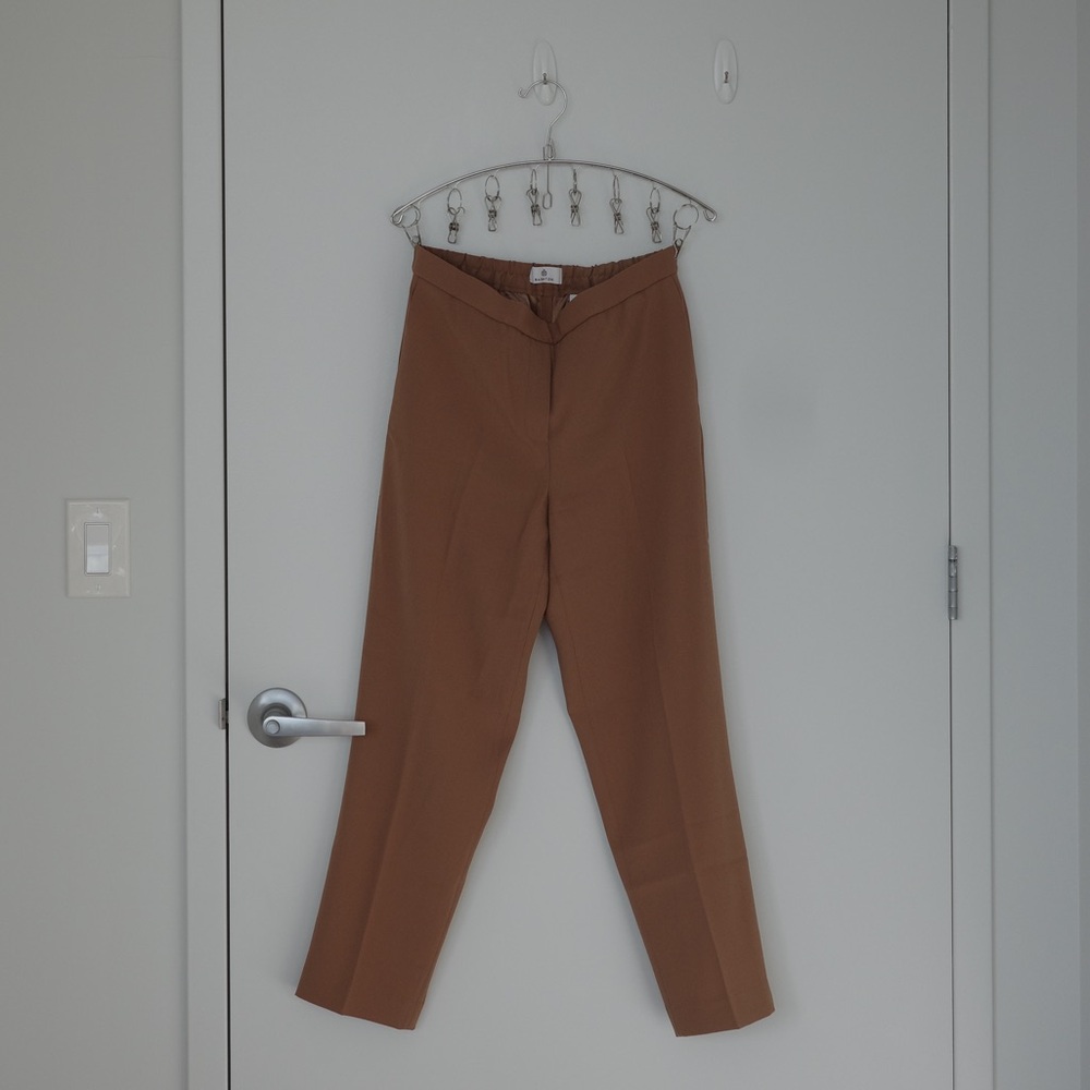 Aritzia Babaton Camel Tailored Ankle Pants